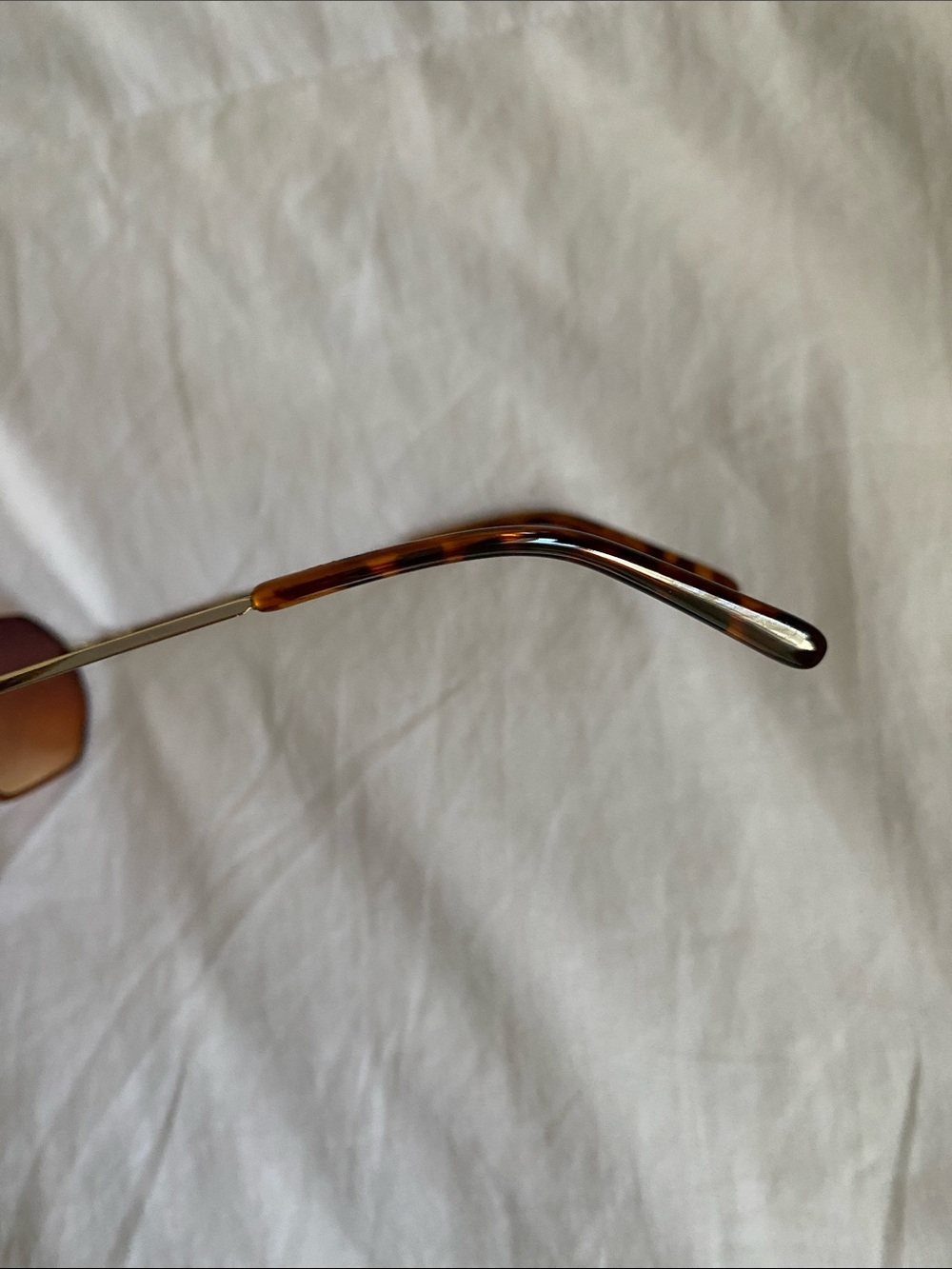 Women’s Brown Gradient Octagon Sunglasses - Picture 5 of 6